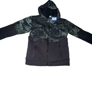 DSG Boys Mountain Mineral Sherpa Fleece Jacket Green Camo Size M NWT MSRP $60